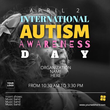 Edit a an Autism Day poster