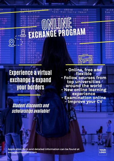Edit an exchange program template