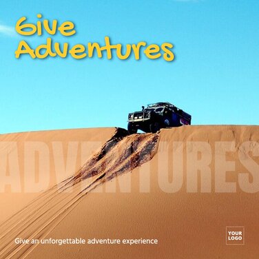 Edit an adventure activity template