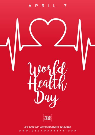 Edit a design for World Health Day