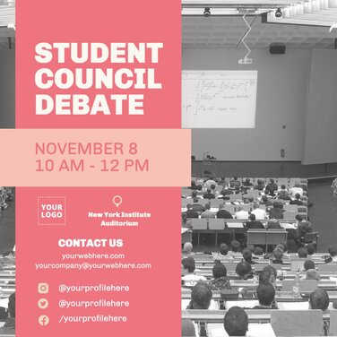Create a free Student Council poster