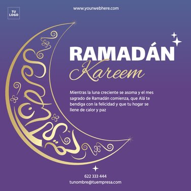 Edita un diseño de Ramadán