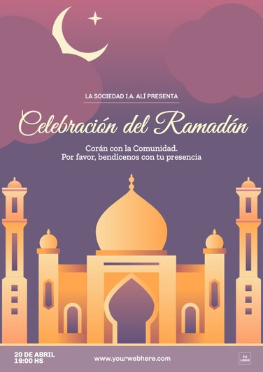 Edita un diseño de Ramadán