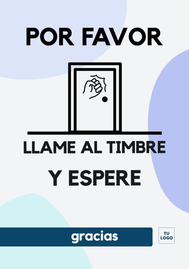 Crea Un Cartel De Llamar Al Timbre Para Imprimir 1872