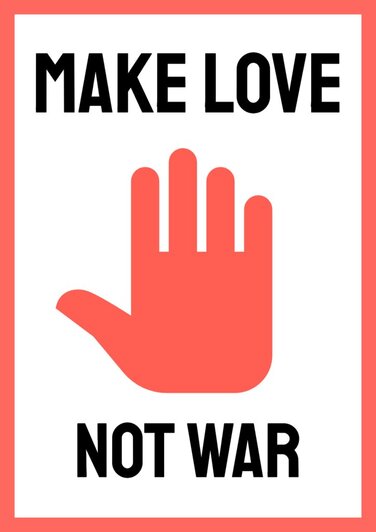 Edit a No War poster