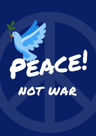 Edit a No War poster