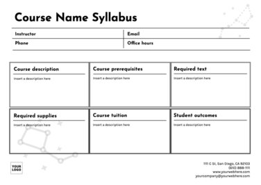 Edit a syllabus document