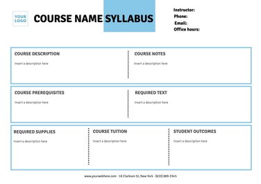 Edit a syllabus document