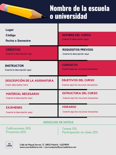 Edita un documento de syllabus
