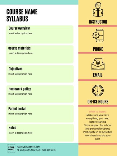 Syllabus Didactic Programming Templates to edit online