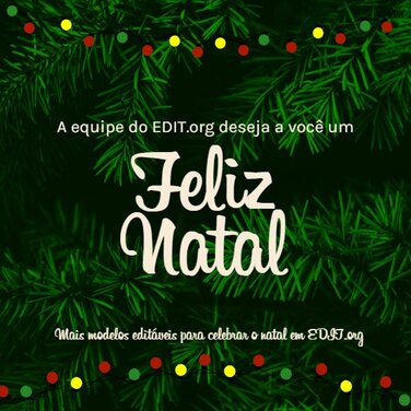 Modelos de Posts de Natal para editar