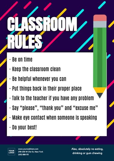 Edit a classroom poster