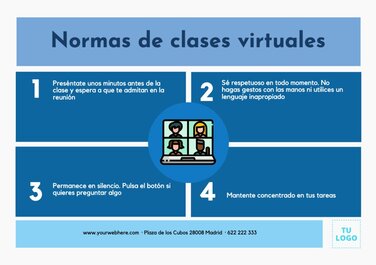 Plantillas De Carteles De Normas De Clase Personalizables Y Gratuitas