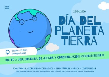 Edita una plantilla del Día de la Tierra