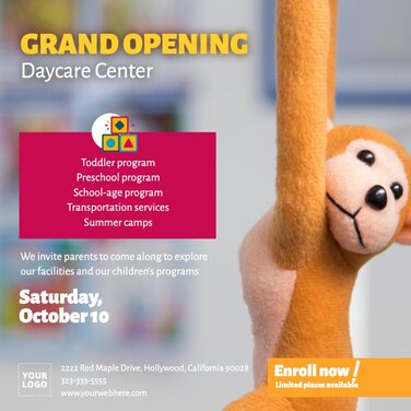 Editable Daycare Flyer Templates Online