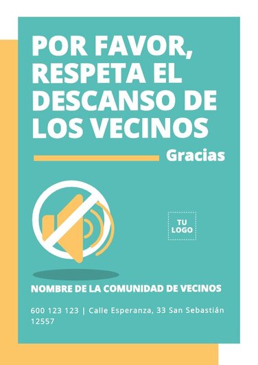 Edita un cartel para tu comunidad de vecinos