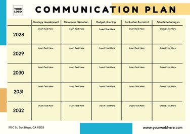 Bearbeite eine Kommunikationsplan