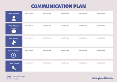 Bearbeite eine Kommunikationsplan