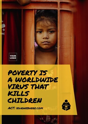 Edytuj plakat ubóstwa