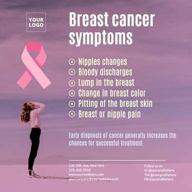 Editar um design sobre câncer de mama 