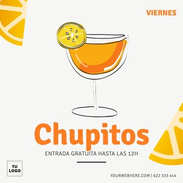 Edita un menú de cócteles
