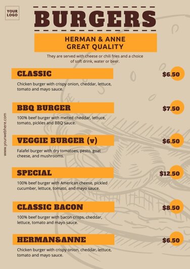 Edit a burger banner