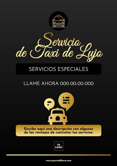 Editar una plantilla para Taxis