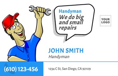 handyman business cards templates