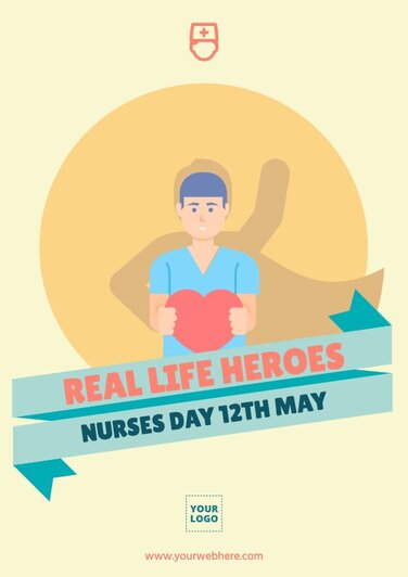 Edit a creative poster on Nurses Day