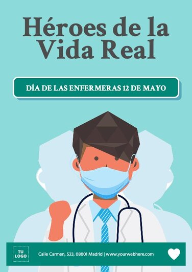 Edita un flyer del Día Internacional de los Enfermeros