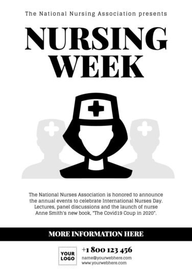 Edit a creative poster on Nurses Day
