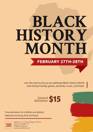 Edit a Black History Month template