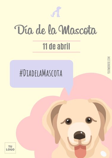 Edita un diseño del Día de las Mascotas