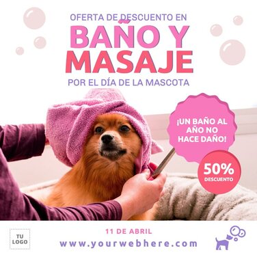 Edita un diseño del Día de las Mascotas