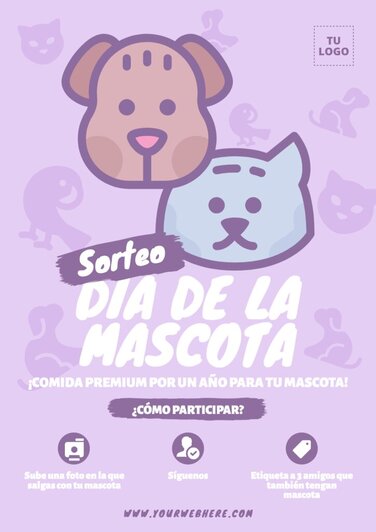 Edita un diseño del Día de las Mascotas