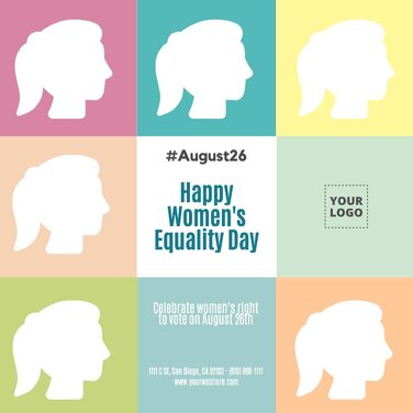 Free Women Equality Day designs & Gender Equality Posters