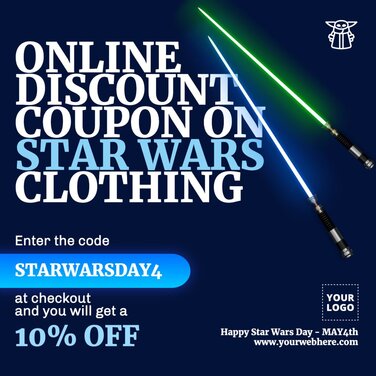Edit a Star Wars Day banner
