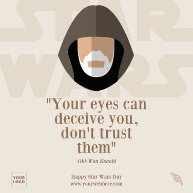 Edit a Star Wars Day banner