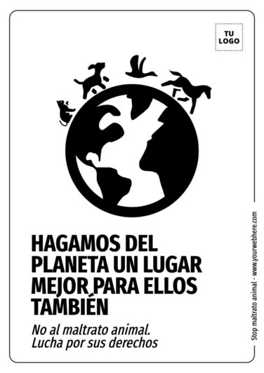 Plantillas para campañas contra el maltrato animal