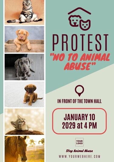 Animal Abuse Poster Templates To Print