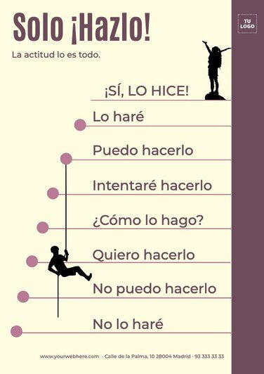 Edita un cartel de motivación para estudiantes