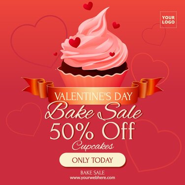 Edit a bake sale fundraiser poster