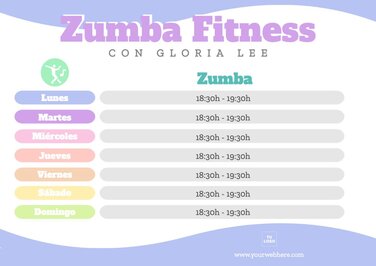 Edita un flyer de Zumba