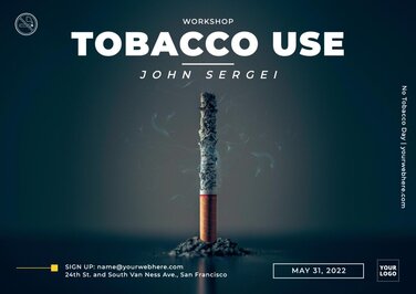 Modifier une affiche pour la Journée sans tabac