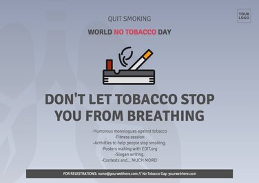 Edit a Tobacco Day poster