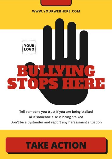 Modifier une affiche anti-harcèlement