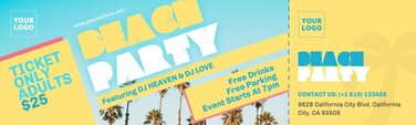 Free ticket templates to edit online