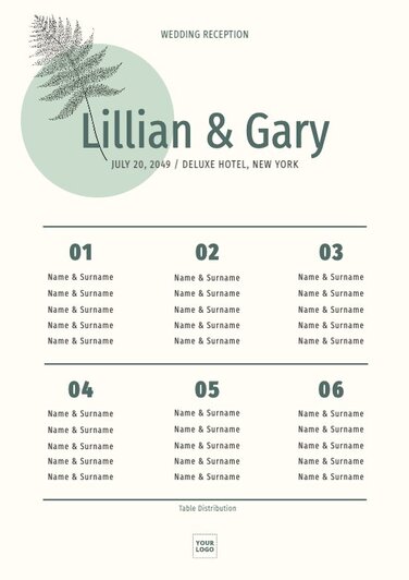 Free online custom seating charts editor