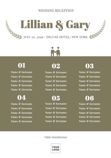 Free online custom seating charts editor