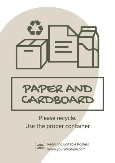 Edit a Recycling poster